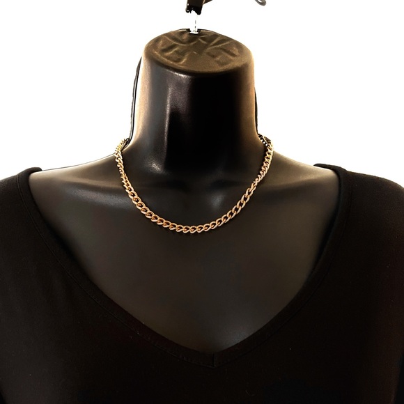 5/$20 Minimalist gold plated curb chain necklace, new - Picture 2 of 7